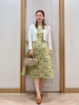 「アイテム（ボストンバッグ）」を使った、TOCCA Officialさん（レディース・154cm）の秋コーディネート