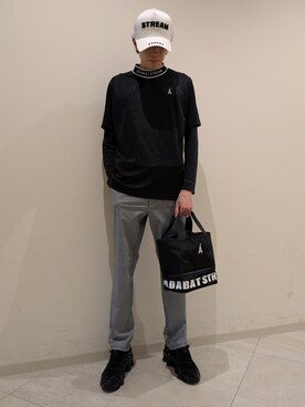 「ADABAT STREAM（アダバットストリーム）のアイテム」を使った、シンさん（メンズ・176cm）の夏コーディネート