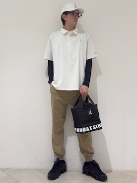 「ADABAT STREAM（アダバットストリーム）のアイテム」を使った、シンさん（メンズ・176cm）の夏コーディネート