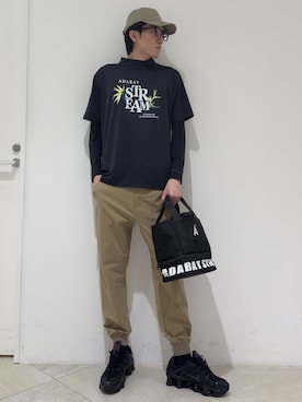 「ADABAT STREAM（アダバットストリーム）のアイテム」を使った、シンさん（メンズ・176cm）の夏コーディネート