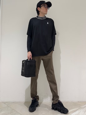 「ADABAT STREAM（アダバットストリーム）のアイテム」を使った、シンさん（メンズ・176cm）の夏コーディネート