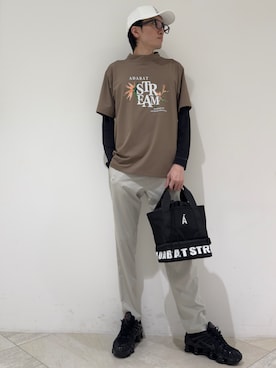 「ADABAT STREAM（アダバットストリーム）のアイテム」を使った、シンさん（メンズ・176cm）の夏コーディネート