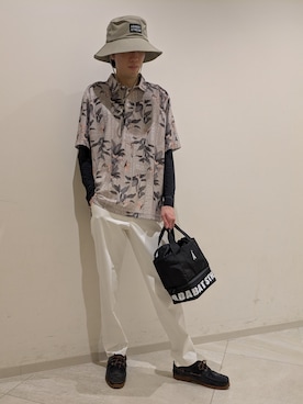 「ADABAT STREAM（アダバットストリーム）のアイテム」を使った、シンさん（メンズ・176cm）の夏コーディネート