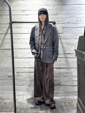 「HARE（ハレ）のアイテム（パンツ）」を使った、kztstyleさん（メンズ・169cm）の秋コーディネート