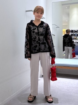 「GLOBAL WORK（グローバルワーク）のアイテム」を使った、みずほさん（レディース・154cm）の夏コーディネート