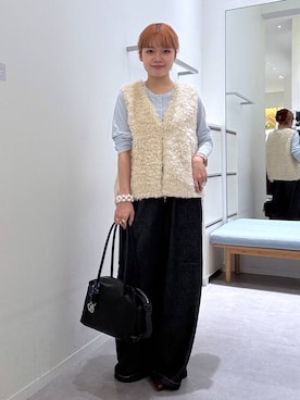 「GLOBAL WORK（グローバルワーク）のアイテム（パンプス）」を使った、みずほさん（レディース・154cm）の秋コーディネート