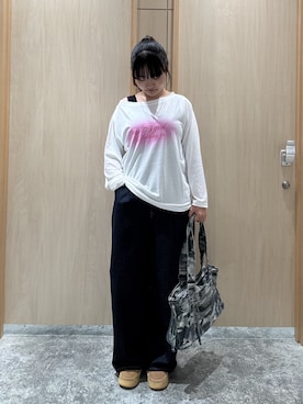 「Lee（リー）のアイテム（パンツ）」を使った、しおりさん（レディース・160cm）の夏コーディネート
