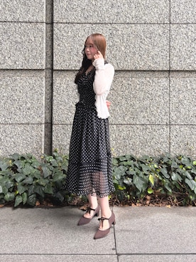 「SNIDEL（スナイデル）のアイテム（ワンピース/ドレス）」を使った、madocaさん（レディース・158cm）の夏コーディネート