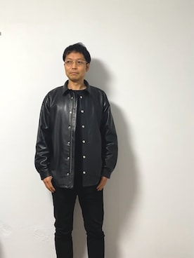 「THE RERACS（ザ・リラクス）のアイテム」を使った、うーさん（メンズ・177cm）の春コーディネート