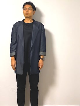 「THE RERACS（ザ・リラクス）のアイテム」を使った、うーさん（メンズ・177cm）の春コーディネート