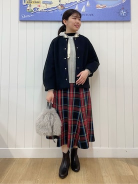 Mayaさん(レディース・159cm)の冬コーディネート