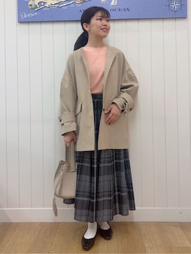 「THE SHOP TK （ザ ショップ ティーケー ）のアイテム」を使った、Mayaさん（レディース・159cm）の春コーディネート