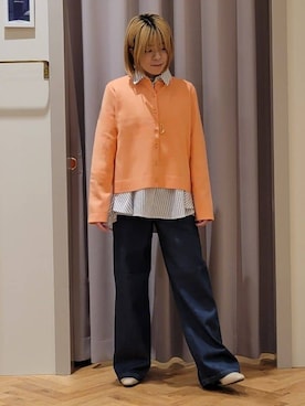 「SOMETHING（サムシング）のアイテム」を使った、YOSIさん（レディース・152cm）の冬コーディネート