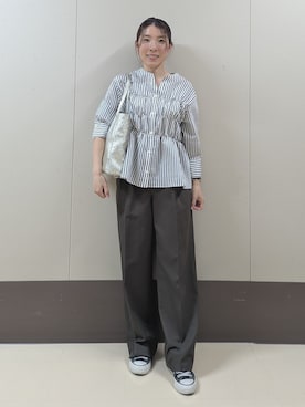 「MILOS（ミロス）のアイテム」を使った、sachiさん（レディース・159cm）の春コーディネート