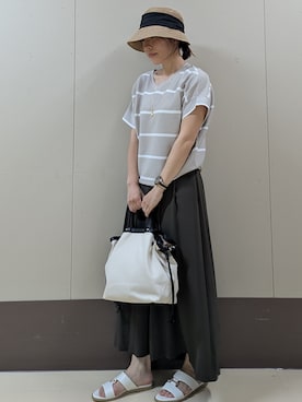 「UNTITLED（アンタイトル）のアイテム（バッグ）」を使った、sachiさん（レディース・159cm）の春コーディネート