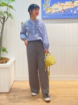 「SOUP（スープ）のアイテム」を使った、mikaさん（レディース・158cm）の春コーディネート