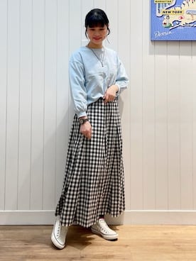 mikaさん（レディース・158cm）の春コーディネート