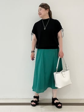 「Reflect（リフレクト）のアイテム（アクセサリー）」を使った、Hiroさん（レディース・158cm）の春コーディネート