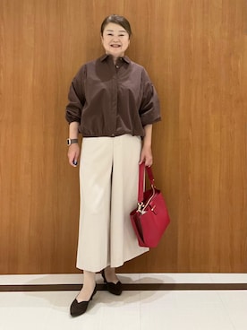 「Reflect（リフレクト）のアイテム」を使った、Hiroさん（レディース・158cm）の秋コーディネート