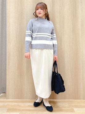 「Airpapel（エアパペル）のアイテム」を使った、みことさん（レディース・150cm）の冬コーディネート