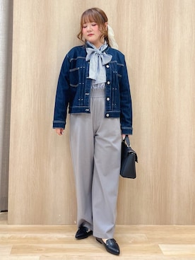 「grove（グローブ）のアイテム（パンツ）」を使った、みことさん（レディース・150cm）の冬コーディネート