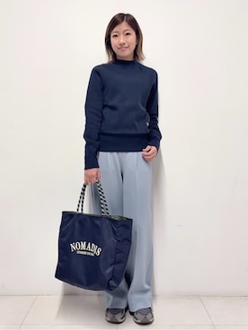 「NOMADIS（ノマディス）のアイテム」を使った、Nishijimaさん（レディース・156cm）の冬コーディネート