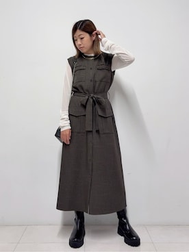 Nishijimaさん(レディース・156cm)の秋コーディネート