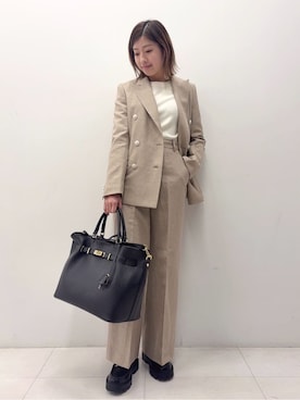 「MILOS（ミロス）のアイテム」を使った、Nishijimaさん（レディース・156cm）の冬コーディネート