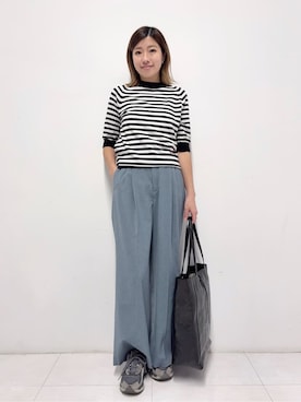 「MILOS（ミロス）のアイテム」を使った、Nishijimaさん（レディース・156cm）の春コーディネート