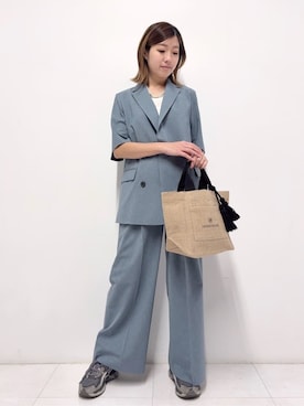 「DRESSTERIOR（ドレステリア）のアイテム」を使った、Nishijimaさん（レディース・156cm）の春コーディネート