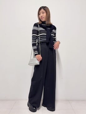 Nishijimaさん（レディース・156cm）の秋コーディネート