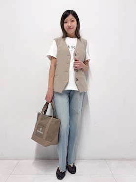 Nishijimaさん(レディース・156cm)の春コーディネート