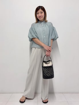 「DRESSTERIOR（ドレステリア）のアイテム」を使った、Nishijimaさん（レディース・156cm）の春コーディネート