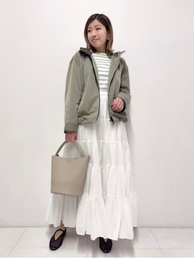 「Dhyana.（ディアナドット）のアイテム」を使った、Nishijimaさん（レディース・156cm）の春コーディネート