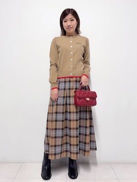 Nishijimaさん（レディース・156cm）の冬コーディネート