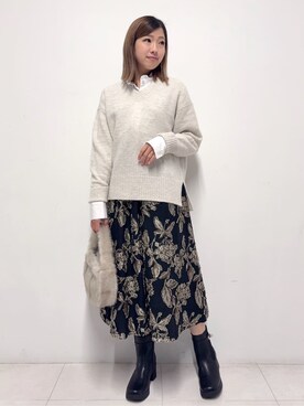 Nishijimaさん（レディース・156cm）の秋コーディネート
