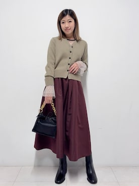 「Kassiopea（カシオペア）のアイテム」を使った、Nishijimaさん（レディース・156cm）の秋コーディネート