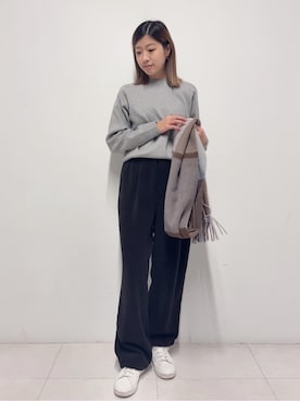 「THOUSAND MILE（サウザンドマイル）のアイテム」を使った、Nishijimaさん（レディース・156cm）の冬コーディネート