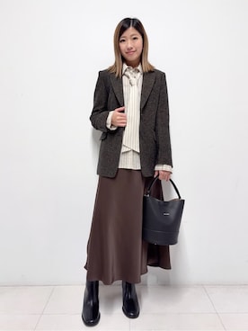 Nishijimaさん(レディース・156cm)の冬コーディネート