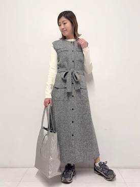 「DRESSTERIOR（ドレステリア）のアイテム」を使った、Nishijimaさん（レディース・156cm）の春コーディネート