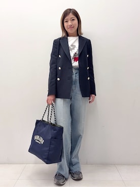 「NOMADIS（ノマディス）のアイテム」を使った、Nishijimaさん（レディース・156cm）の冬コーディネート