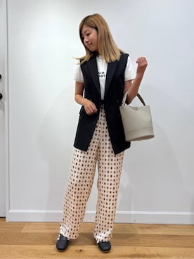 Nishijimaさん（レディース・156cm）の夏コーディネート