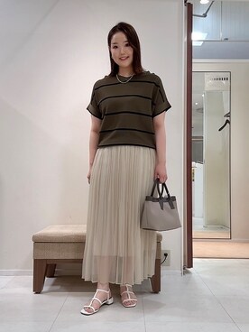 「UNTITLED（アンタイトル）のアイテム」を使った、YUIさん（レディース・160cm）の夏コーディネート