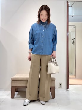 「cloenc（クロエンス）のアイテム（パンツ）」を使った、YUIさん（レディース・160cm）の春コーディネート