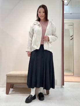 「UNTITLED（アンタイトル）のアイテム（ブルゾン）」を使った、YUIさん（レディース・160cm）の冬コーディネート