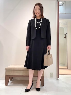 「UNTITLED（アンタイトル）のアイテム（ワンピース/ドレス）」を使った、YUIさん（レディース・160cm）の冬コーディネート