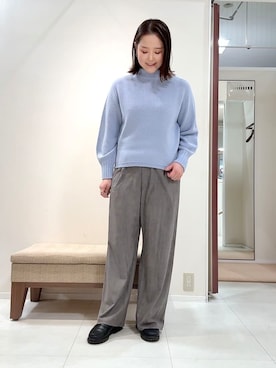 「cloenc（クロエンス）のアイテム（パンツ）」を使った、YUIさん（レディース・160cm）の冬コーディネート