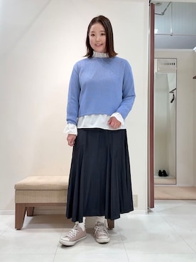 「UNTITLED（アンタイトル）のアイテム（ブルゾン）」を使った、YUIさん（レディース・160cm）の冬コーディネート