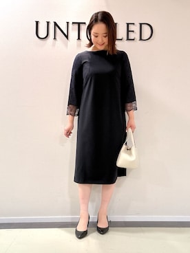 「アイテム（ノーカラーコート、ベージュ系）」を使った、YUIさん（レディース・160cm）の冬コーディネート