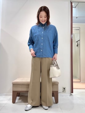 「cloenc（クロエンス）のアイテム（パンツ）」を使った、YUIさん（レディース・160cm）の春コーディネート